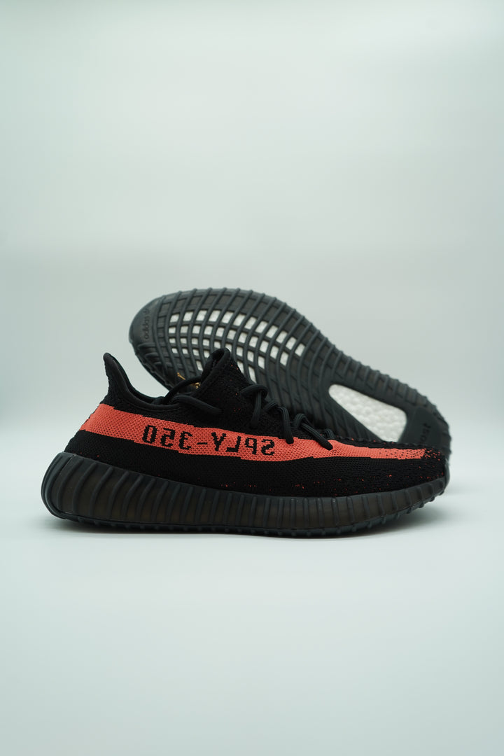 Yeezy Boost 350 V2 Core Black Red Stripe DecadeFootwear Yeezy Boost 350 V2 Core Black Red Stripe DecadeFootwear